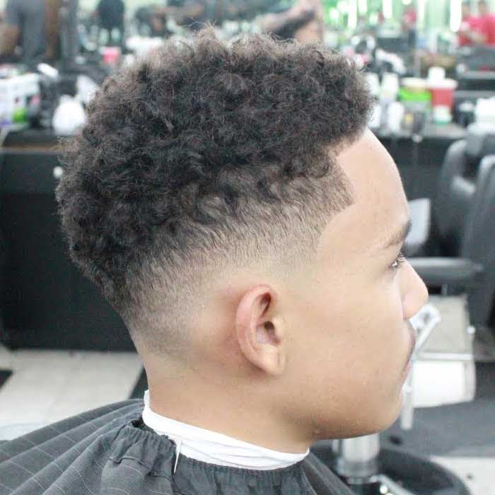 Curly Top Fade Sample 9