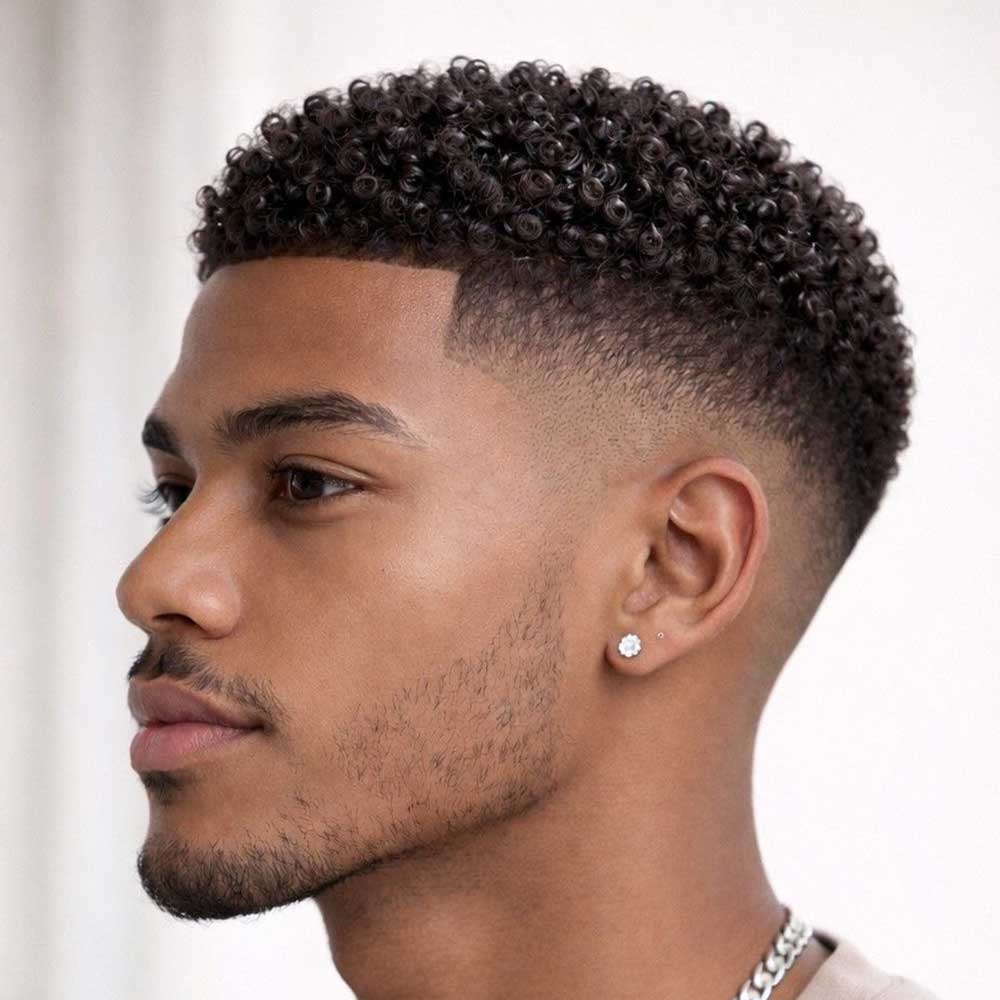 Curly Top Fade Sample 10