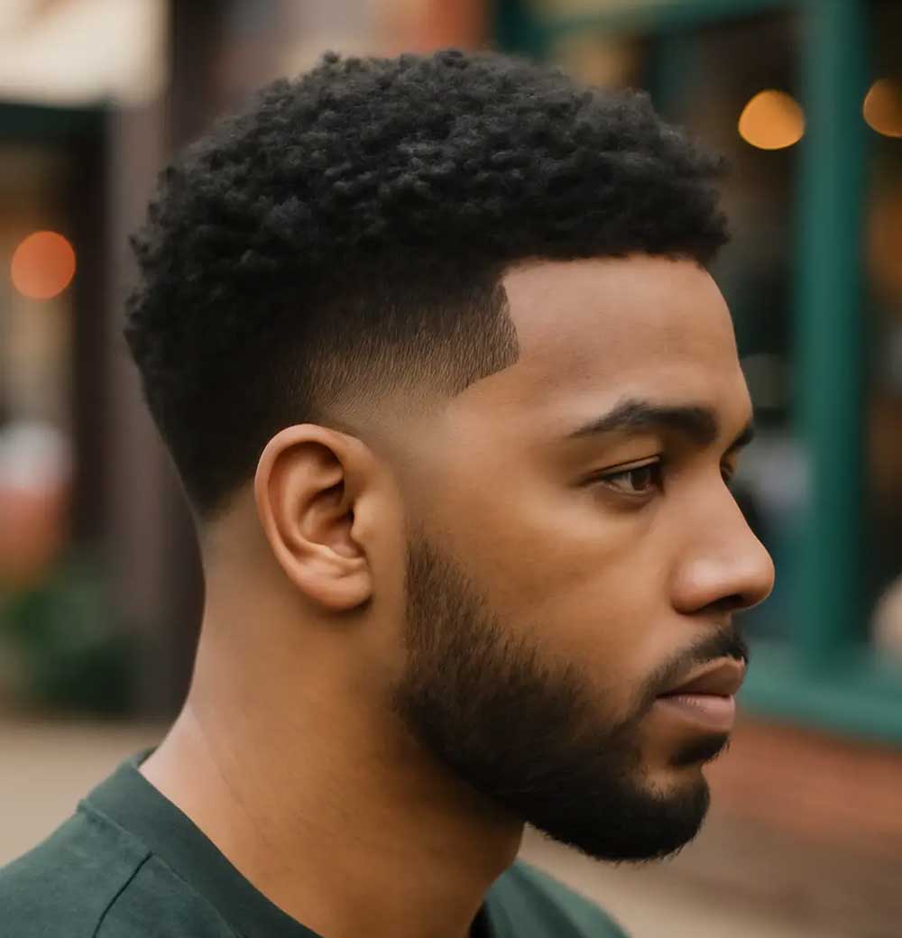 Curly Top Fade Sample 1