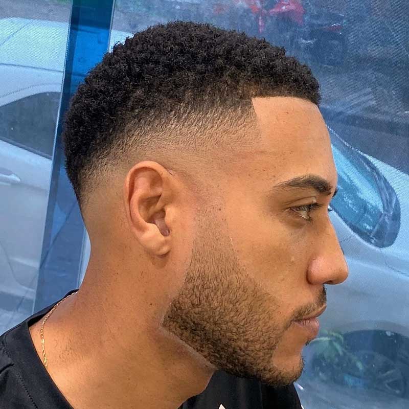 Curly Top Fade Sample 2