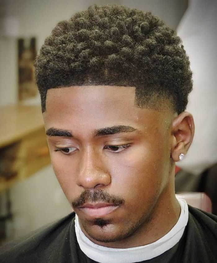 Curly Top Fade Sample 8