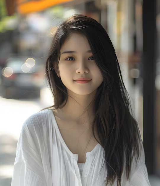 Long Straight Hair Sample 4