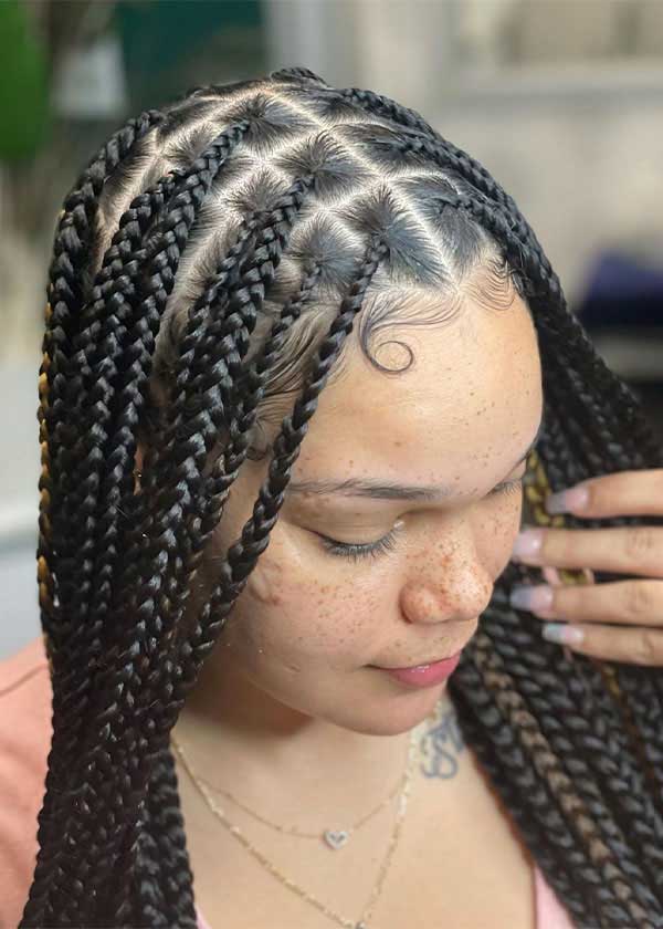 Knotless Braids Sample 3