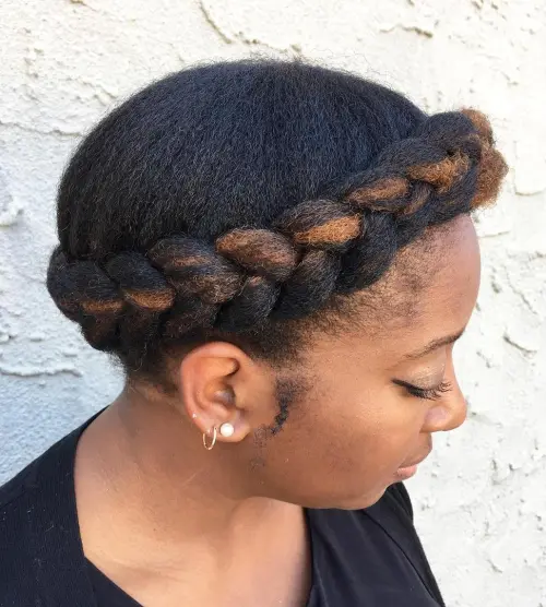 Halo Braid/Crown Braid Sample 7