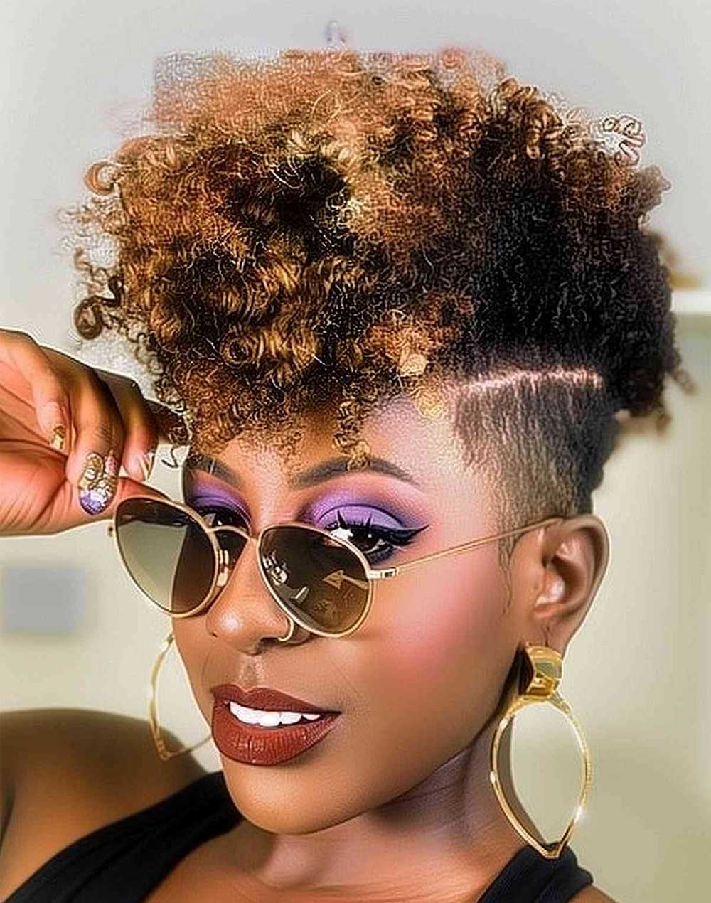 Curly Frohawk Sample 3